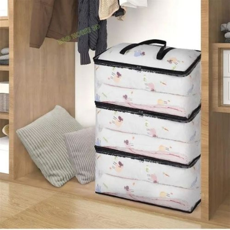 Transparent Cloth/Quilt Storage Bag, Transpare Quilt Cloth Storage Bag With Travel Type Handle Images